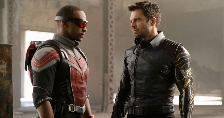 Sam e Bucky, protagonistas de Falcão e o Soldado Invernal