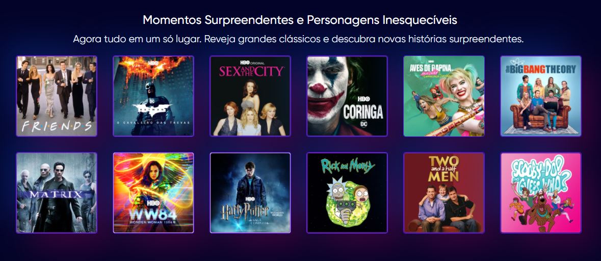 Títulos da Warner disponíveis no HBO Max