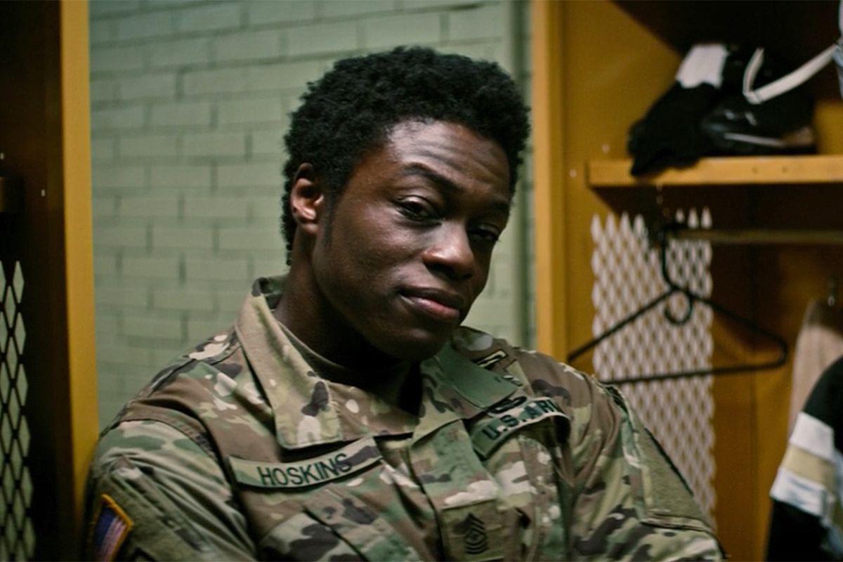 Lemar Hoskins na série Falcão e o Soldado Invernal