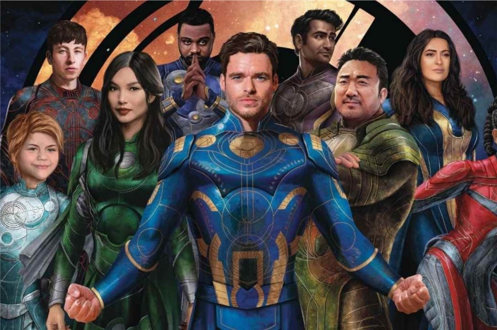 O filme Eternos vai ser uma das mais longas produções do MCU (Imagem: Divulgação/Marvel Studios)