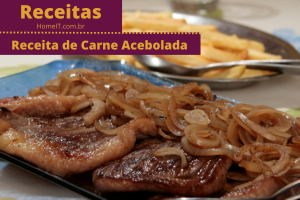 Receita de Carne Acebolada