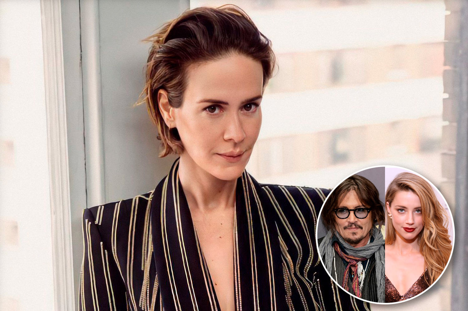 Sarah Paulson: atriz de "American Horror Story" tem sofrido ataques na internet (Imagem: Reprodução/NPR).