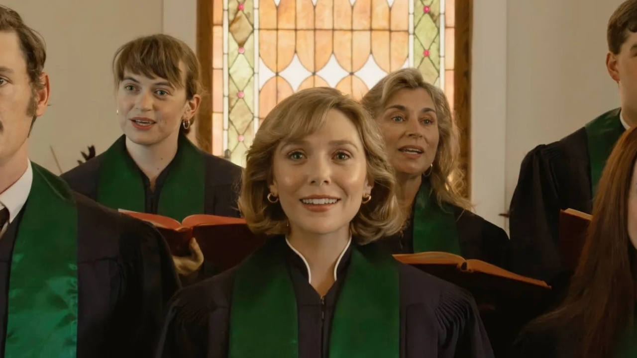 Elizabeth Olsen como Candy em Amor e Morte (Reprodução / HBO Max)
