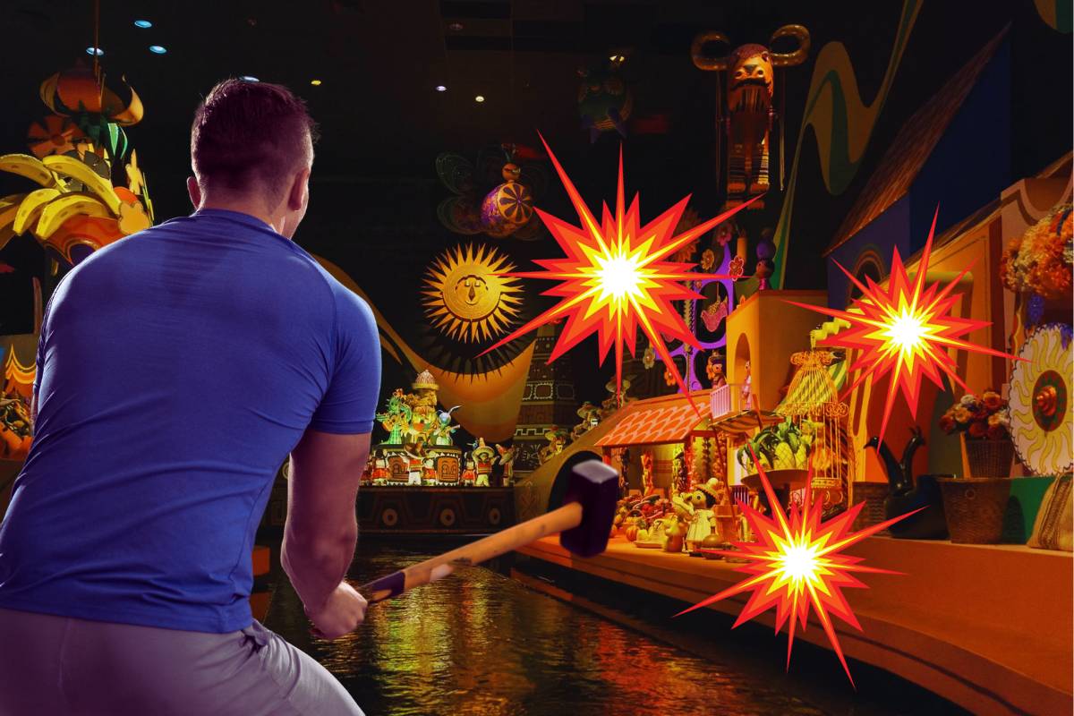 Fim da magia? Vídeo caótico mostra visitante quebrando atrações da Disney