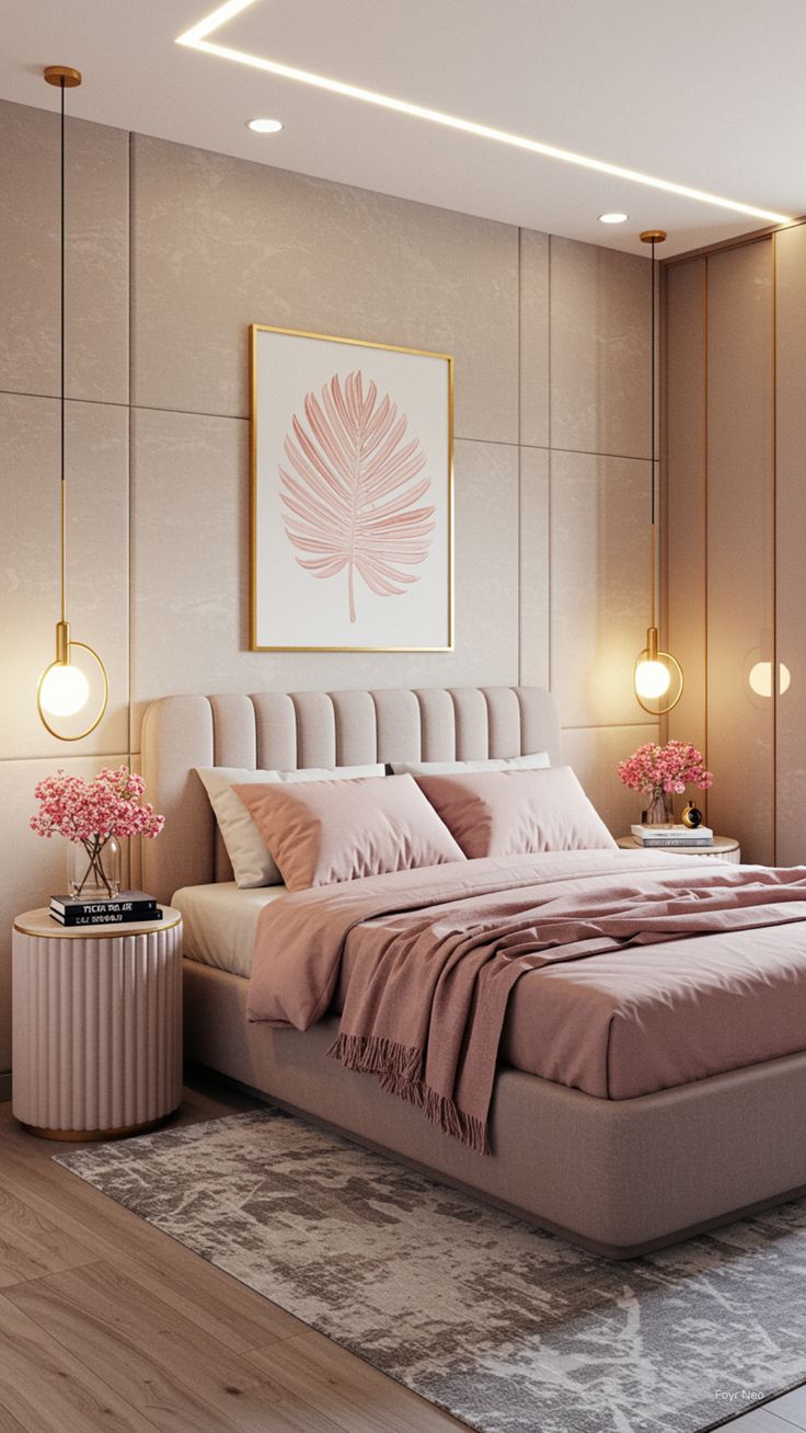 Perfil de Led quarto de casal