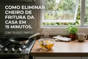 Como eliminar cheiro de fritura da casa em 15 minutos com truques simples
