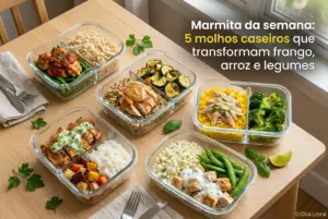 Marmita da semana: 5 molhos caseiros que transformam frango, arroz e legumes